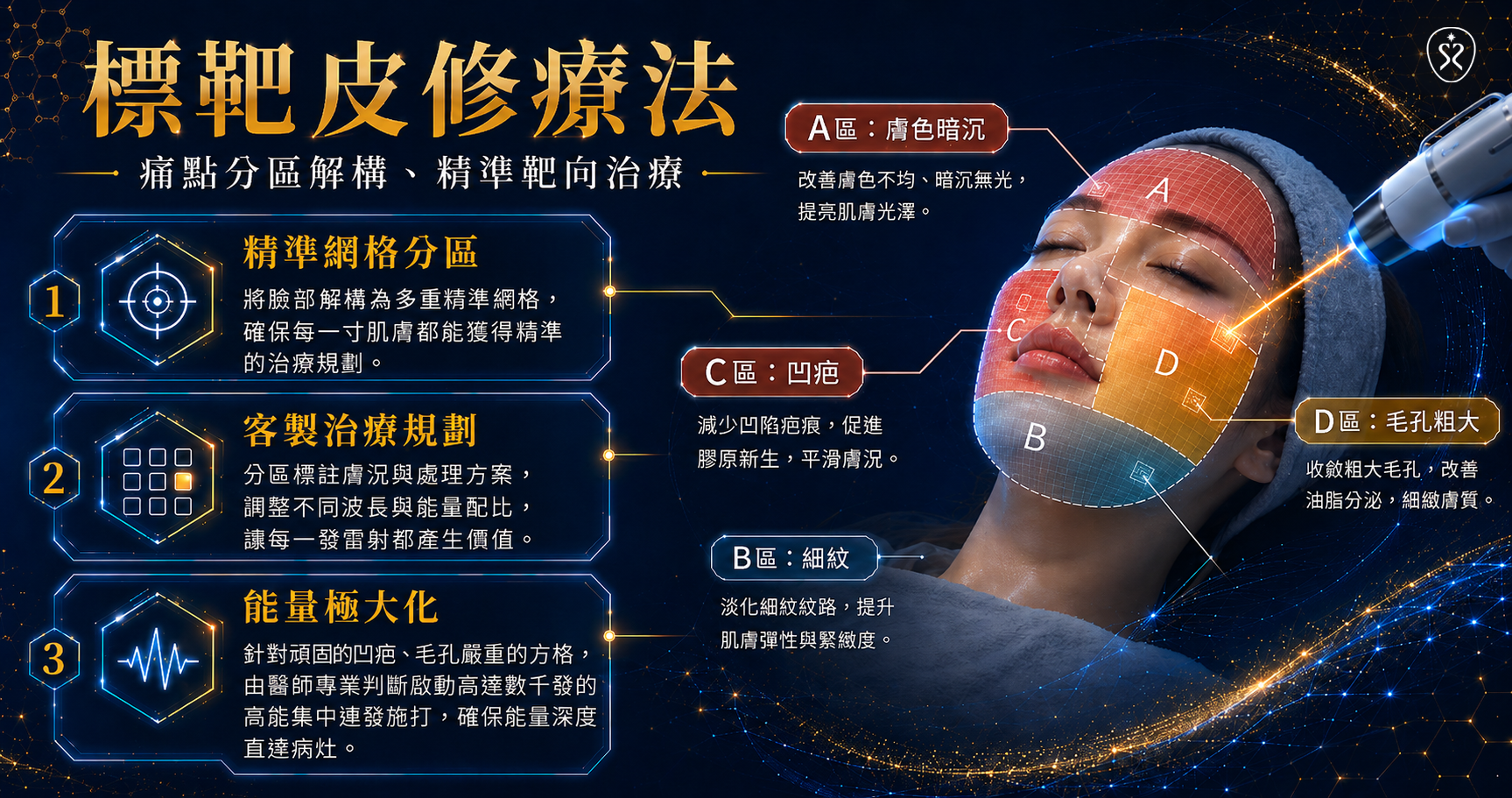 LADD標靶皮修療程三步驟